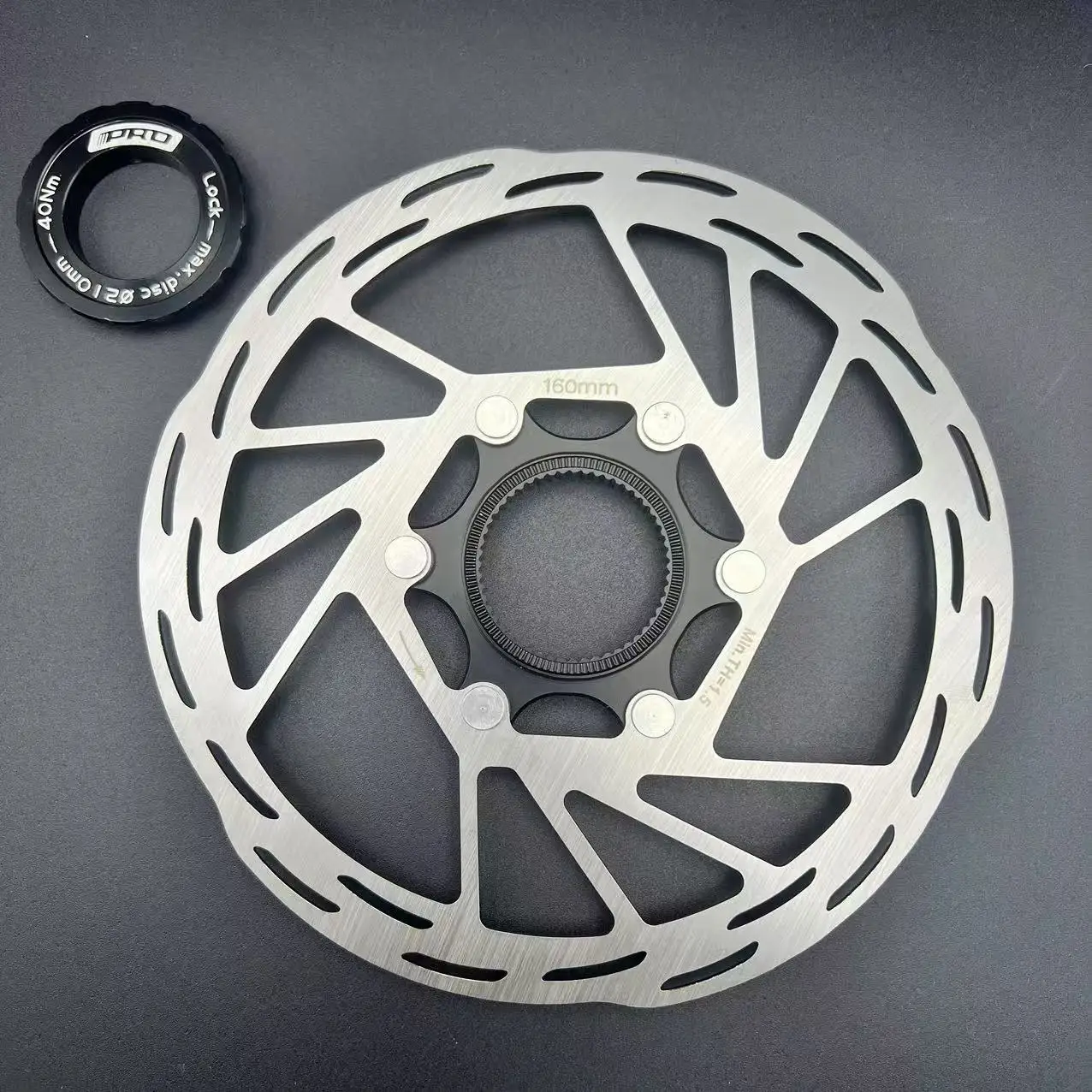 IIIPRO 박스형 센터 잠금 브레이크 디스크 로터 강력한 열 방출 플로팅 140mm 160mm 180mm, MTB/도로용