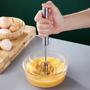 주방 스테인레스 스틸 털 크리머 반자동 로터리 털 너도밤 나무 꽃병 핸들 핸드 믹서 G041