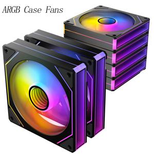 ICE Whale PRISM 7PRO 120mm ARGB 케이스 팬 1800RPM 4PIN PWM 대용량 무음 냉각 팬