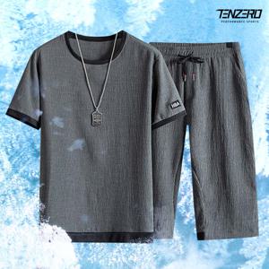 텐제로 아이스 쿨원단 시보리 7부 상하의  밴딩 세트 TEN23-7SET