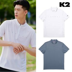 남성 냉감티셔츠 오싹 RECYCOOL 반팔 집업 (ECO) KMM23233 (정가 89,000)