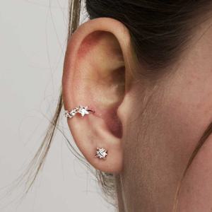[이재인 착용][sv925] star cubic ear-cuff