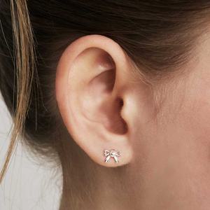 [나비, 강한나 착용][sv925] bibi pearl ribbon earring