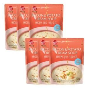 햇반 소프트밀 베이컨 감자 크림수프 180g x 6개