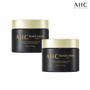 AHC 블랙캐비어 크림 50g 2개+(증정)에센셜 마스크팩 25g 3매