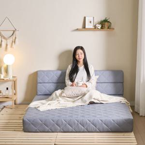 세인트블랑 4단 접이식매트리스 180T(싱글/황토HR폼)