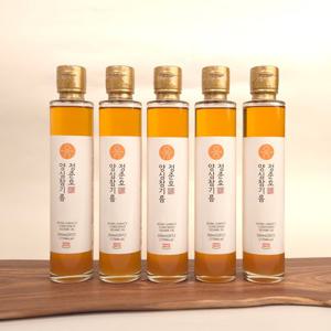 정준호 양심참기름 200mlx5개 + 참깨박 1kg