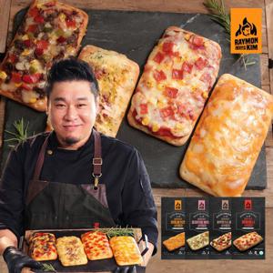[레이먼킴]사각피자 4종 16팩 (블랙앵거스콤보/포테이토베이컨/콰트로치즈/페퍼로니)