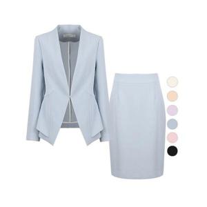 [비비드시크릿가너]VIVID SET 여성 파스텔 정장자켓+스커트 세트