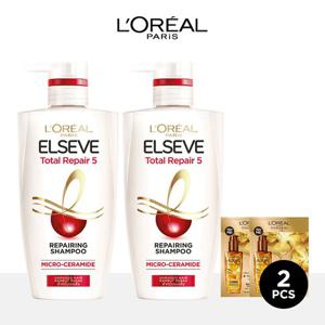 [로레알파리]토탈리페어5 샴푸 410ml 2개+스누피 타올 1장(랜덤)