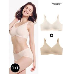 [크로커다일 이너웨어]인견 몰드부착 스트랩 감탄브라 1+1 택1
