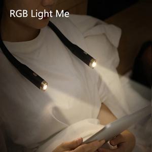 침대에서 독서 구부릴 수 있는 책 조명 목 램프 4개의 LED 조명 조절 가능한 밝기 바느질과 뜨개질에 적합