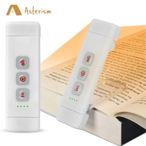 타이머가있는 클립 온 북마크 책 조명 USB 충전식 독서 등 미니 Led 읽기 빛 휴대용 침대 옆 책상 조명 읽기 램프