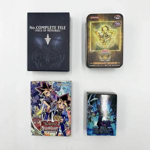 66-148PCS 주석 상자가있는 유희왕 카드 Yu Gi Oh 카드 영어 홀로그램 황금 편지 결투 링크 게임 카드 Blue Eyes Exodia