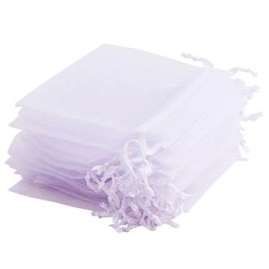 50PCS 흰색 Organza 가방 장식 7*9cm 9*12CM