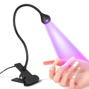 네일 건조기 라이트 UV 네일 램프 395nm 파장 클립 온 데스크 미니 USB 젤 네일 용 ongle 매니큐어 살롱 도구