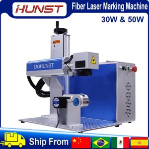 Hunst 50W 30W 섬유 레이저 마킹 기계 Raycus MAX DIY 쥬얼리, 금, 은, 반지, 팔찌, 금속 절단 조각 기계