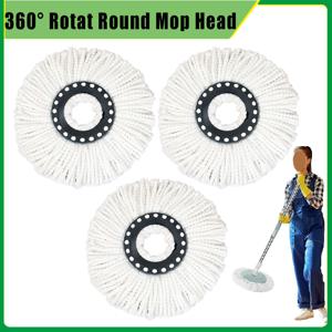라운드 교체 360 ° 회전 걸레 헤드 청소 바닥 수건 액세서리 마이크로 화이버 16mm 걸레 천 교체 청소 도구