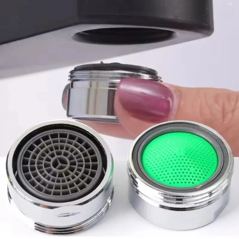 3개입 황동 절수 수도꼭지 에어레이터 M24 나사형 욕실 수도꼭지 버블러 스테인리스 교체형 필터 혼합 노즐