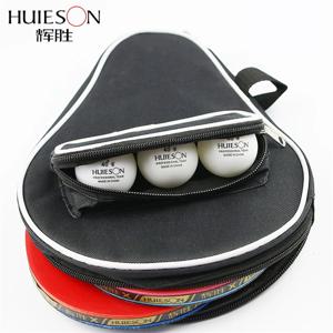 Huieson 빈 더블 사이즈 조롱박 모양 옥스포드 천 탁구 라켓 케이스, 지퍼 외부 파우치, 2 패들 및 3 공