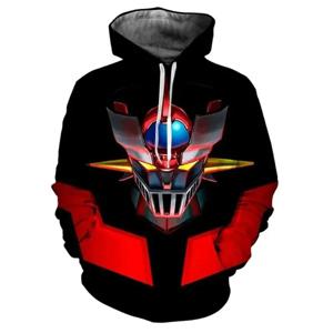 남성 Mazinger Z 후드 티 애니메이션 로봇 3D 인쇄 남성 여성 패션 스웨터 Oversize Hoodie 하라주쿠 키즈 풀오버 Tracksuit