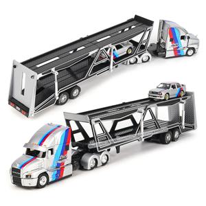Maisto 1:64 MACK ANTHEM/1988 BMW 3 시리즈 M3 운송 주조 제조 트레일러 모델 시뮬레이션 모델 합금 자동차 컬렉션
