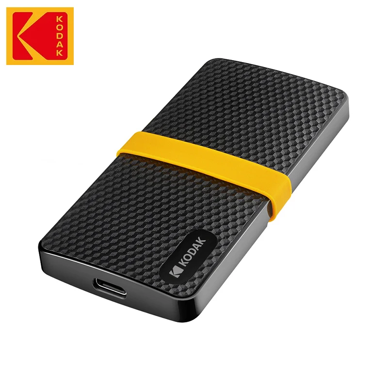 Kodak 외장형 SSD X200 1TB 휴대용 솔리드 스테이트 드라이브 USB 3.1 유형 C 하드 디스크 PS4 노트북 Macbook PC 용 512GB 256GB 미니 플래시
