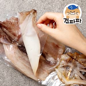 [품질보증] 구룡포건조 원양산 반건조오징어 피데기 왕왕특 5미 (약 810g)