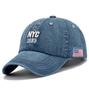 2024 데님 야구 모자 남성 여성 자수 편지 청바지 스냅 백 모자 Casquette 여름 스포츠 힙합 모자 Gorras 남여 모자