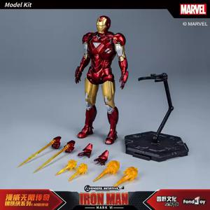 Fondjoy 1/12 Marvel Iron Man MARK6 모델 키트 Infinity Saga 어벤저 스 MK6 메카 조립 액션 피규어 공동 이동식 아이 장난감