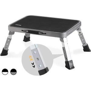 3단계 접이식 사다리 의자, 넓어진 미끄럼 방지 페달, 탄소강 프레임, 원클릭 접이식, 150kg 내하중 사다리