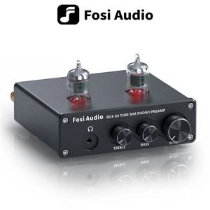 진공관 증폭기가있는 턴테이블 축음기 프리 앰프 용 Fosi 오디오 포노 프리 앰프 HiFi BOX X4