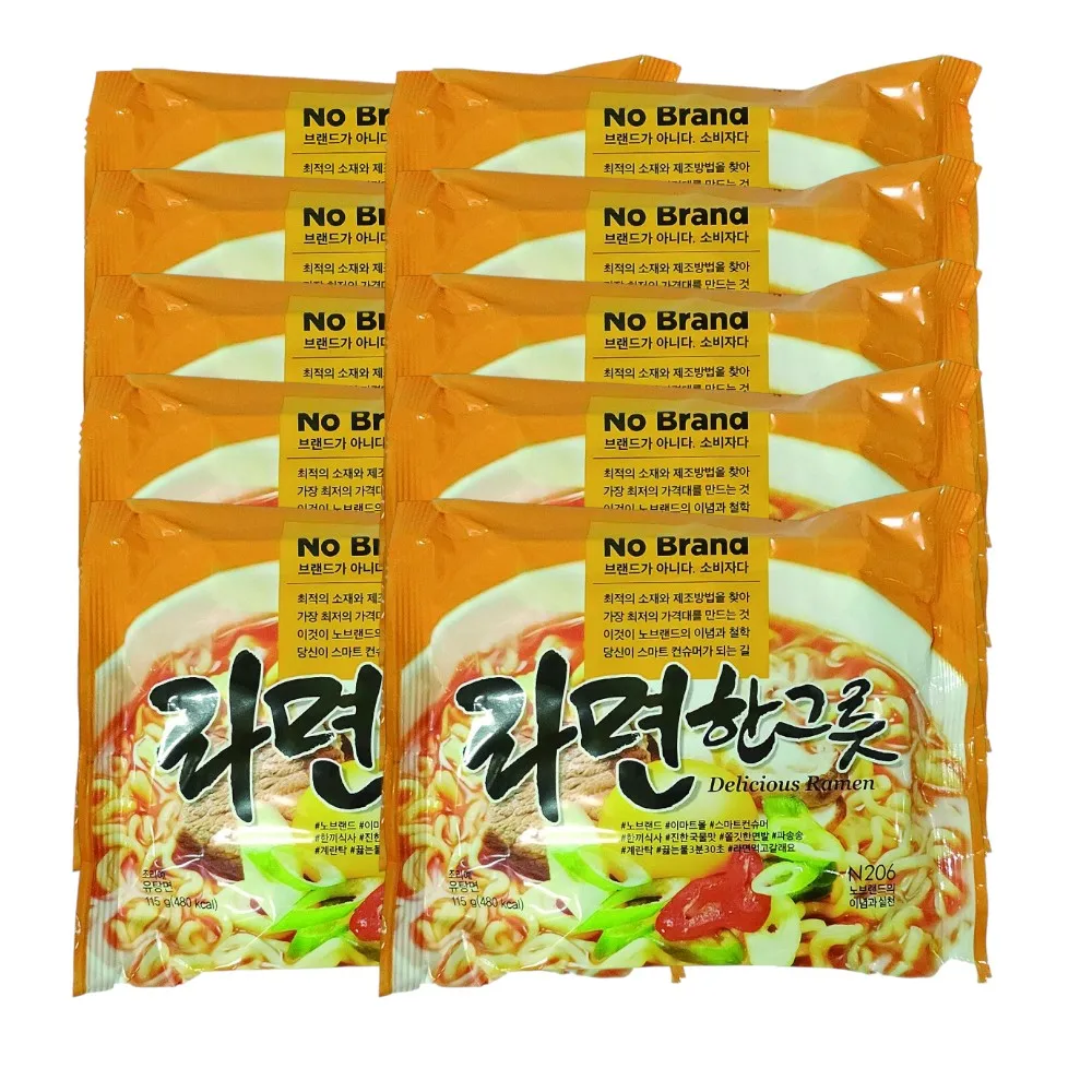노브랜드 라면 한그릇 순한맛 115g x 10입