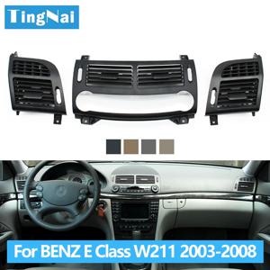 전면 대시보드 에어컨 AC 벤트 그릴 커버 패널, 메르세데스 벤츠 E 클래스 W211 2003-2008 E200 E230 E260 E280 E300