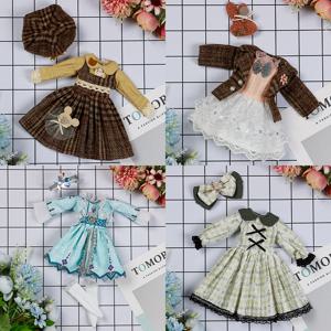 30CM BJD 인형 옷 소녀 드레스 메이크업 DIY 장난감 액세서리 드레스 공주 인형 집 세트 어린이 휴머노이드 인형 소녀 선물