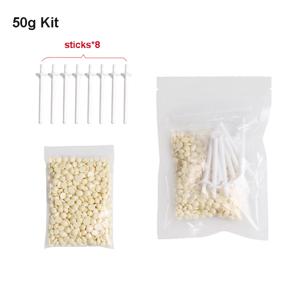 휴대용 코 왁스 키트 25g/50g 남성과 여성을위한 네일 왁싱 제모 왁스 키트 네일 왁스 청소 왁스 키트 코 깎기 뷰티