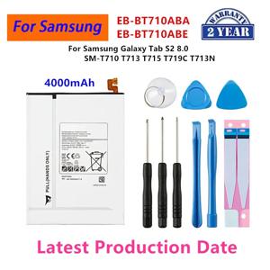 새로운 태블릿 EB-BT710ABA EB-BT710ABE 삼성 갤럭시 탭 S2 8.0 SM-T710 T713 T715 T719C T713N 용 4000mAh 배터리