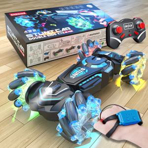 4WD RC 스턴트 카, 회전 드리프트, 2.4G 무선 리모컨 자동차, 어린이 및 소년, 소리와 빛 장난감 자동차
