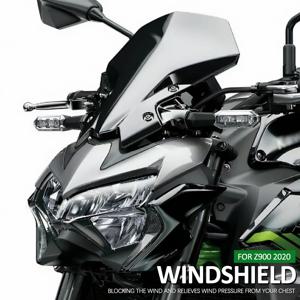 KAWASAKI Z900 Z 900 Z650 2020 2021 2022 2023 오토바이 액세서리 스포츠 윈드 스크린 윈드 실드 바이저 디플렉터
