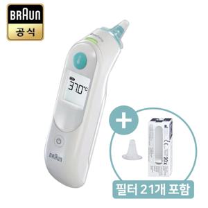 [공식판매점] 브라운 체온계 IRT-6030 + 필터 21개 포함 유아용 귀체온계