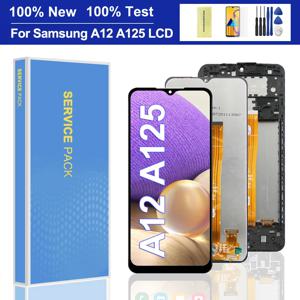 삼성 갤럭시 A12 나초 LCD A127 디스플레이 A12 LCD A125 터치 스크린 A02 디스플레이 A022 교체 부품용 6.5인치 OEM