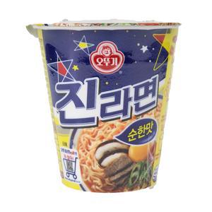오뚜기 진라면 순한맛 65g 용기(소컵) 12개