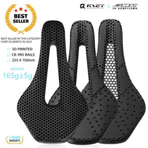 RYET 3D 프린트 자전거 새들, 초경량 탄소 섬유 중공, 편안한 통기성 MTB 자갈 도로 자전거 사이클링 시트 부품
