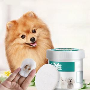 130 개/대 애완 동물 눈 물티슈 개와 고양이 청소 물티슈 애완 동물 눈 물티슈 손질 눈물 얼룩 제거제 부드러운 비 거품 물티슈 타월