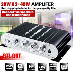 ST-838 HiFi 2.1 채널 전력 증폭기 스테레오베이스 사운드 앰프 RMS 20Wx2 + 40W 클래스 D 미니 미디어 플레이어 MP3 자동차 블랙 홈 증폭