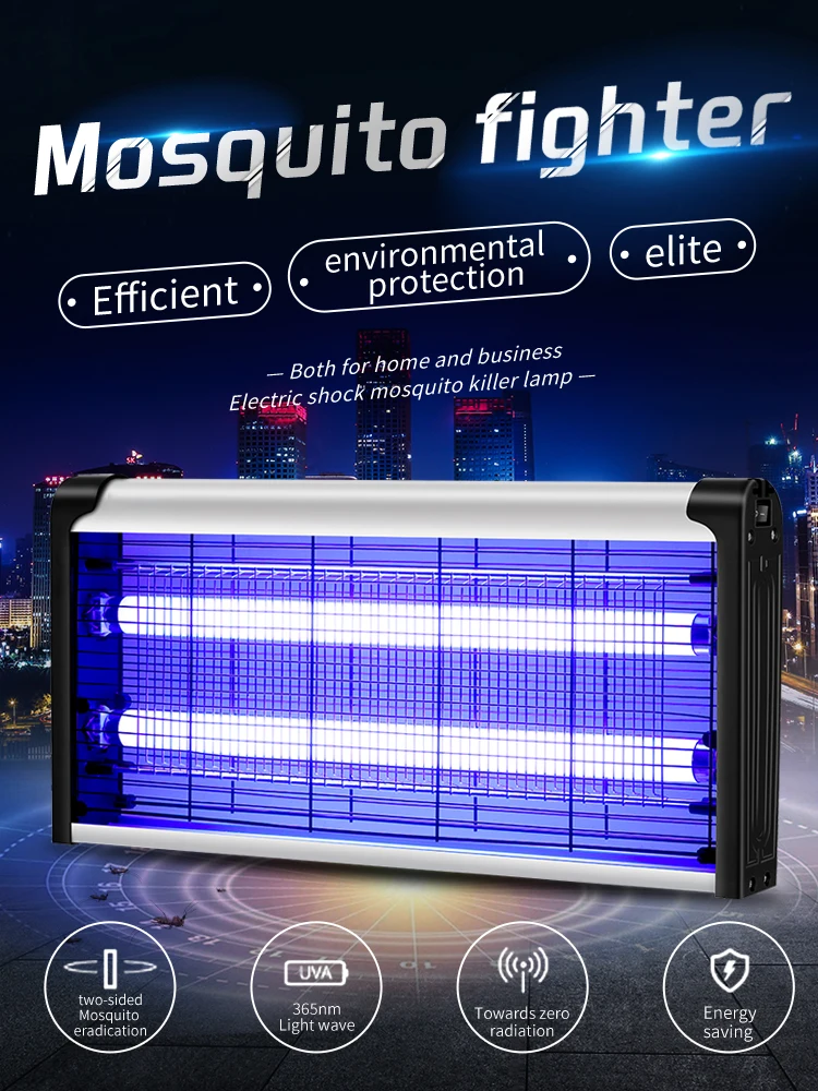 GGbingo LED UV 트랩 모기 램프, 저소음, 파리 방지, 나방 벌레, 조용한 전기 360 ° 매달린 모기 킬러, 거실용