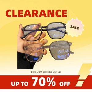 클리어런스_블루라이트 차단 안경 여성 남성 클립온 안경 투명 컴퓨터 휴대폰 블루라이트 차단 안경 패션 클립 플립업 안경