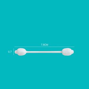 안전한 머리 조롱박 모양의 아기 면봉, 안정적인 코튼 버드, 어린이용 귀 스틱, 56 개, 224 개