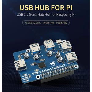 USB 3.0 익스텐션 보드 허브 HAT 브레이크아웃 쉴드 스타터 키트, RPI PI4 PI5 라즈베리 파이 4 모델 B 3B 플러스 4B 5 확장 보드용