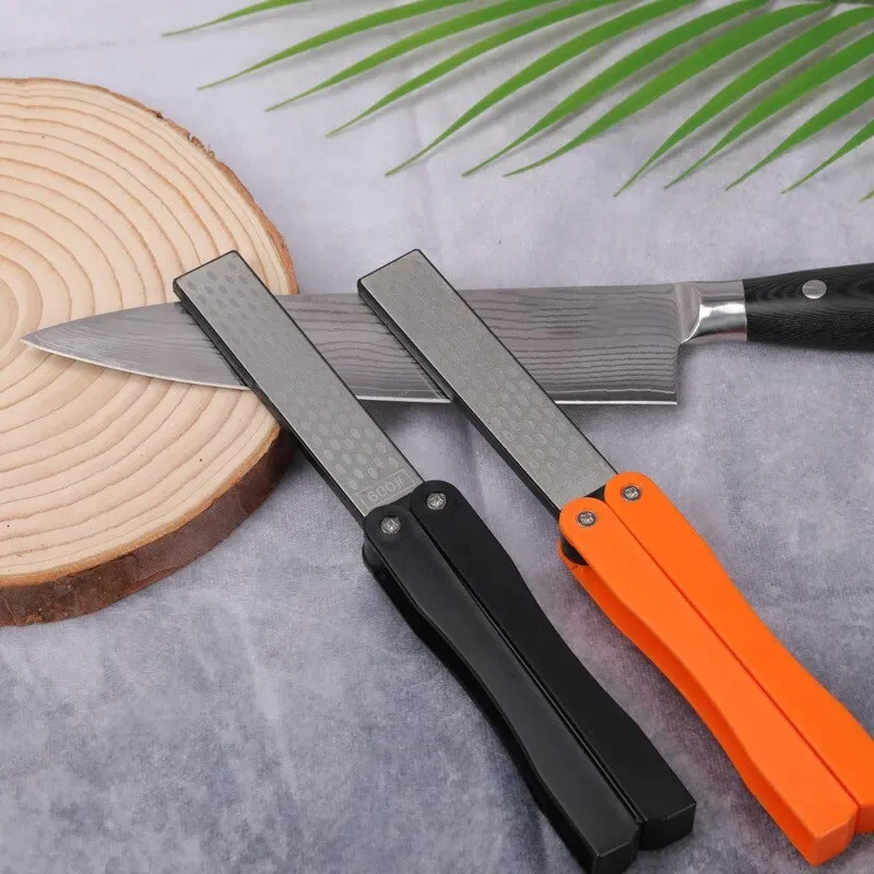 양면 접이식 PocketSharpener 다이아몬드 나이프 거친 다이아몬드 숫돌 400 그릿 접이식 나이프 숫돌 숫돌